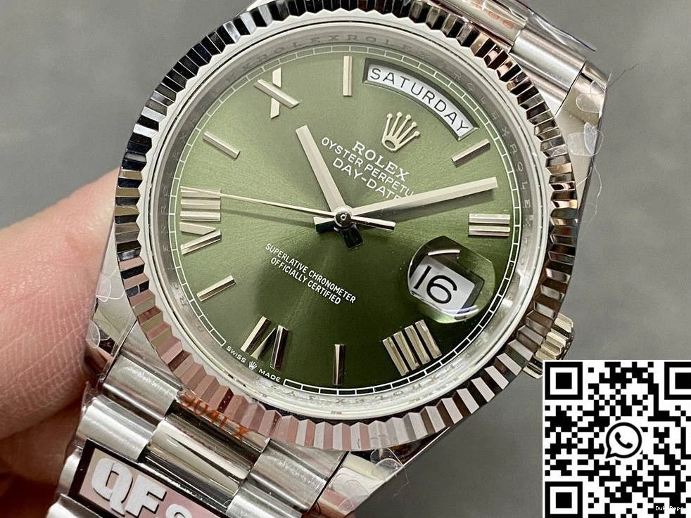 Green v5 M228239-0033 QF Day Rolex Date Steel Tungsten Dial Factory 1203